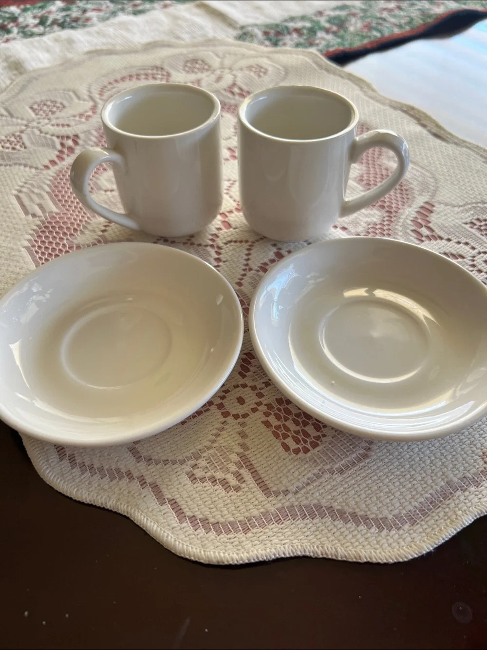 Espresso coffee cups set